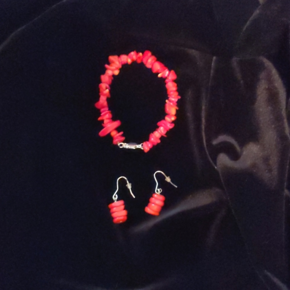 Earrings & bracelet set